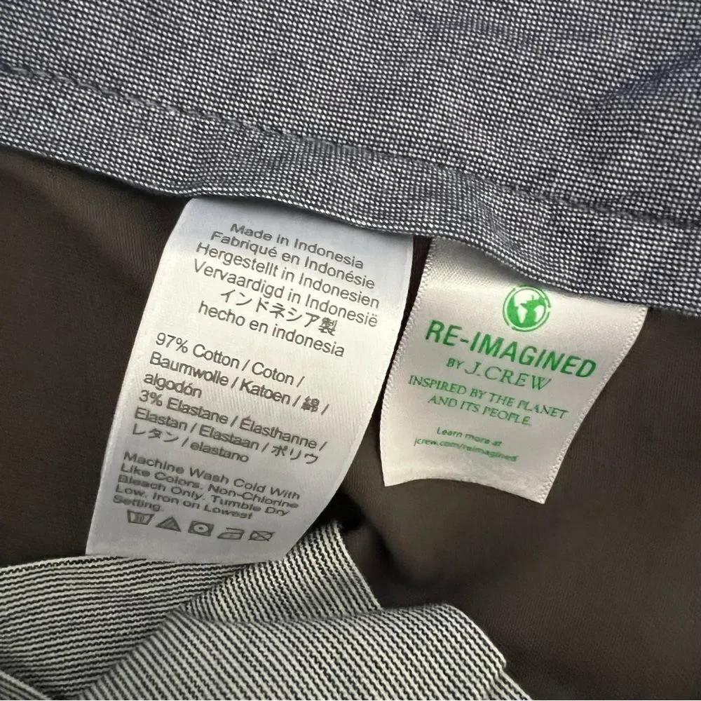 J. Crew Men's 484 Slim Fit Stretch Chino Pants in Grey